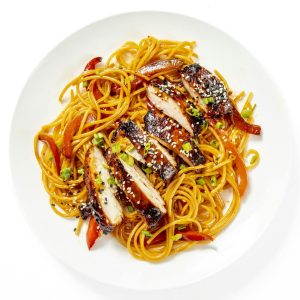 Honey Garlic Noodles with Teriyaki Chicken - 4 Pack
